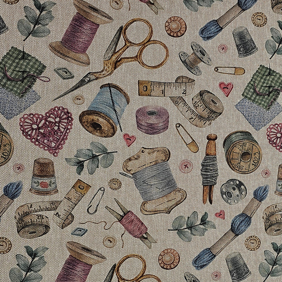 Canvas Leinen-Optik Nähutensilien