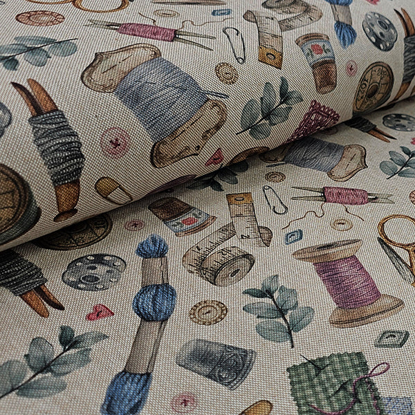 Canvas Leinen-Optik Nähutensilien