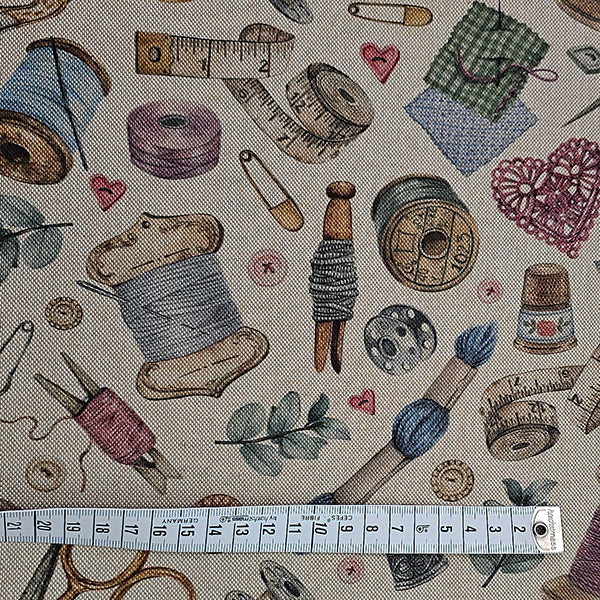 Canvas Leinen-Optik Nähutensilien