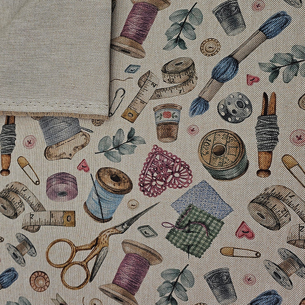 Canvas Leinen-Optik Nähutensilien