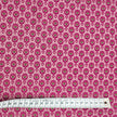 Baumwoll-Köper kleine Ornamente fuchsia