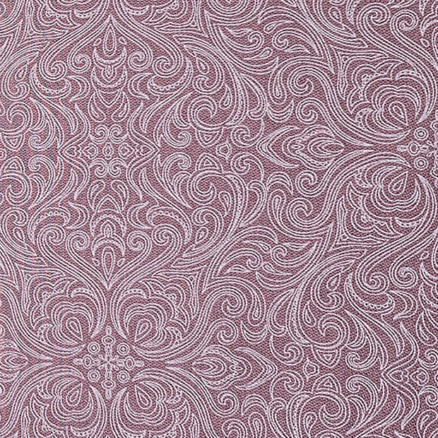 Baumwoll-Köper Halbdruck helle aubergine und weiß