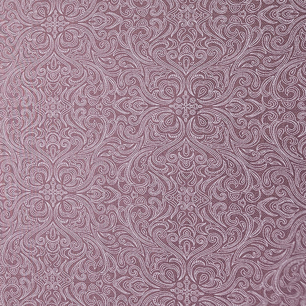 Baumwoll-Köper Halbdruck helle aubergine und weiß