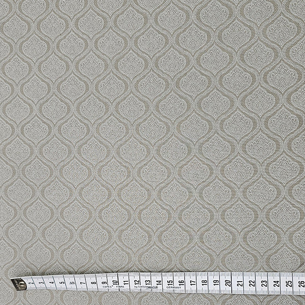 Baumwoll-Köper Ornamente Halbdruck kiesel