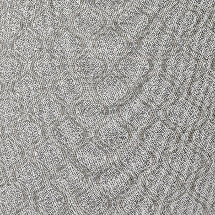 Baumwoll-Köper Ornamente Halbdruck kiesel