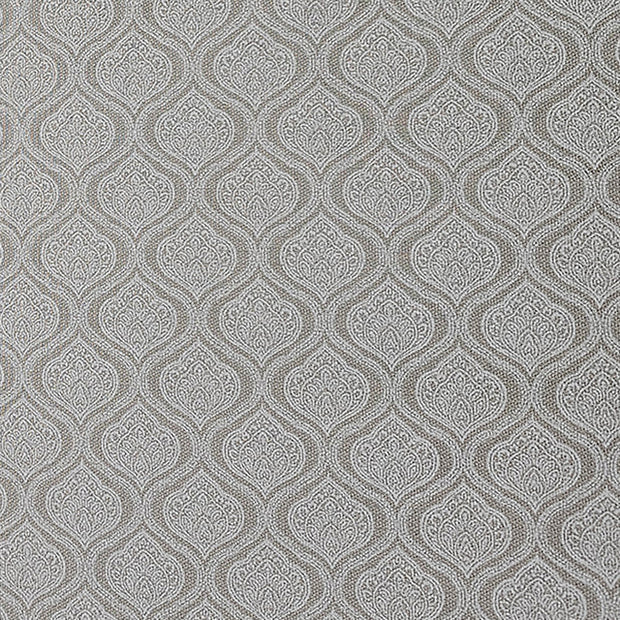 Baumwoll-Köper Ornamente Halbdruck kiesel