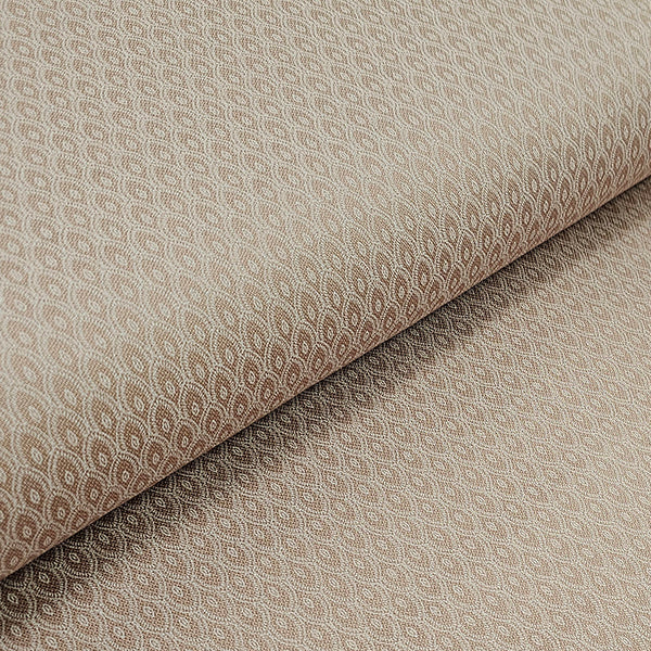 Baumwoll-Köper kleine Ornamente nougat