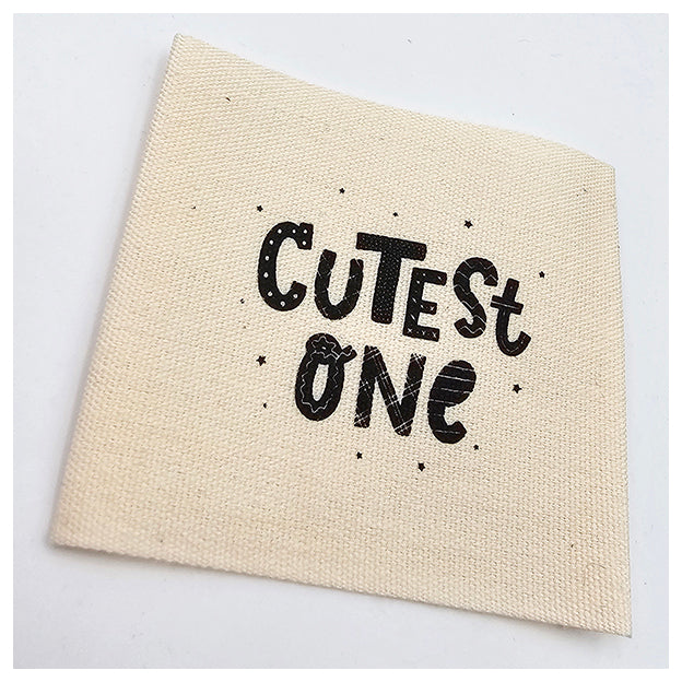 Baumwolllabel cutest one