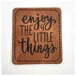 Label enjoy the little things aus Kunstleder