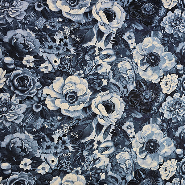 Canvas fein Rosen blau