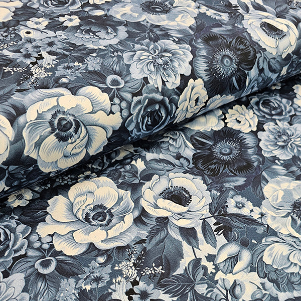 Canvas fein Rosen blau