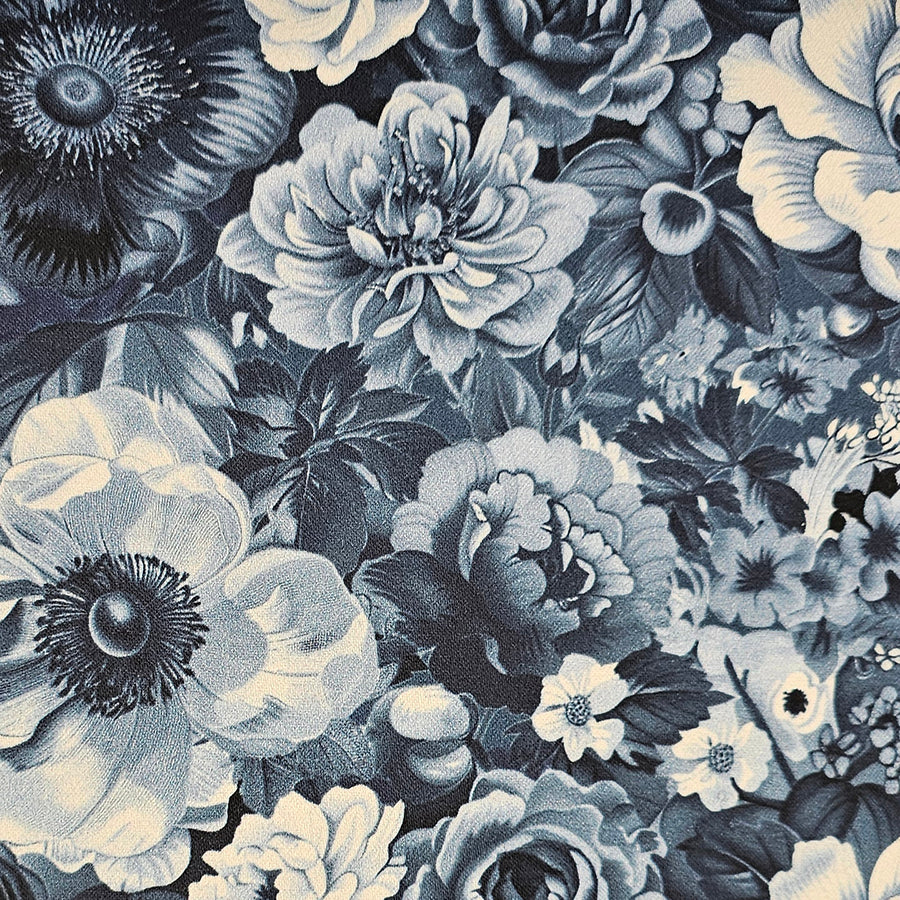 Canvas fein Rosen blau