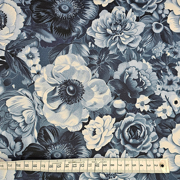 Canvas fein Rosen blau