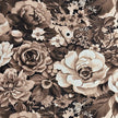 Trachten Stoffpaket taupe und Rosen mit uni Schürze