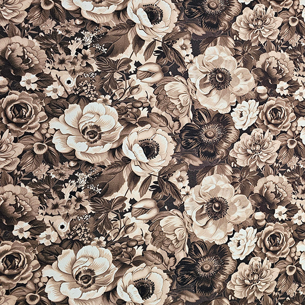 Canvas fein Rosen camel