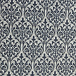 Baumwollsatin Ornamente blau und hellblau