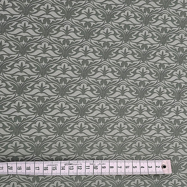 Baumwollsatin Ornamente grün