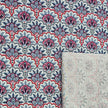 Baumwollsatin Siena Floral blau, rosa und rot