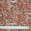 Baumwollsatin Siena Paisley terra und rot