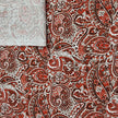 Baumwollsatin Siena Paisley terra und rot