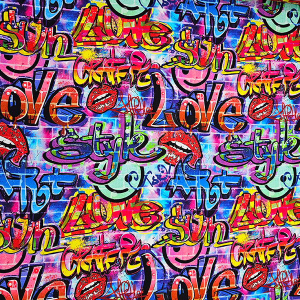 French Terry graffiti