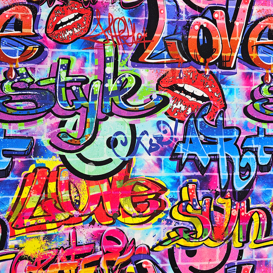 French Terry graffiti