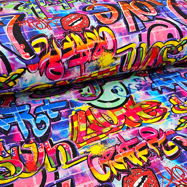 French Terry graffiti