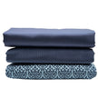 Trachten Stoffpaket Babycord jeansblau und Ornamente mit Schürze
