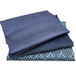 Trachten Stoffpaket Babycord jeansblau und Ornamente mit Schürze