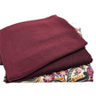 Trachten Stoffpaket weinrot und Paisley bunt mit  Schürze