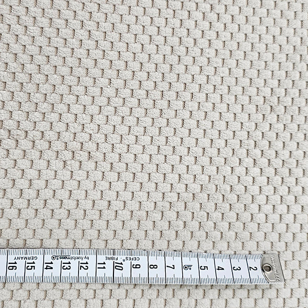 Deko Samt naturweiß