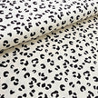 Babycord Leoprint naturweiß