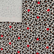 Jersey Leoprint mit Herzen