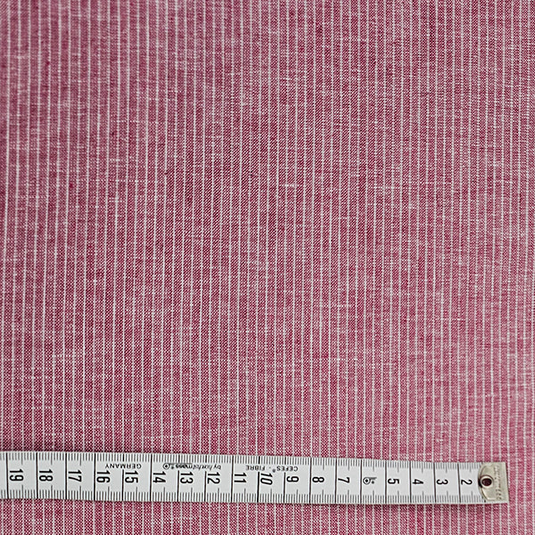 Leinen Baumwolle Streifen fuchsia