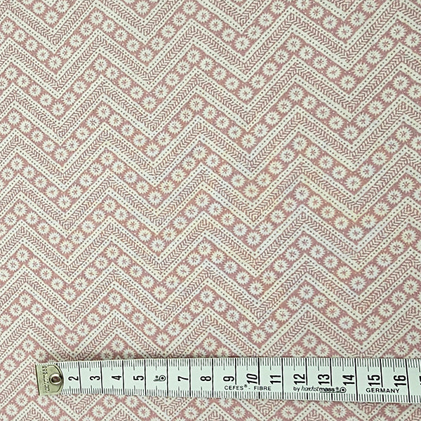 Baumwolle geometrisches Muster rosa