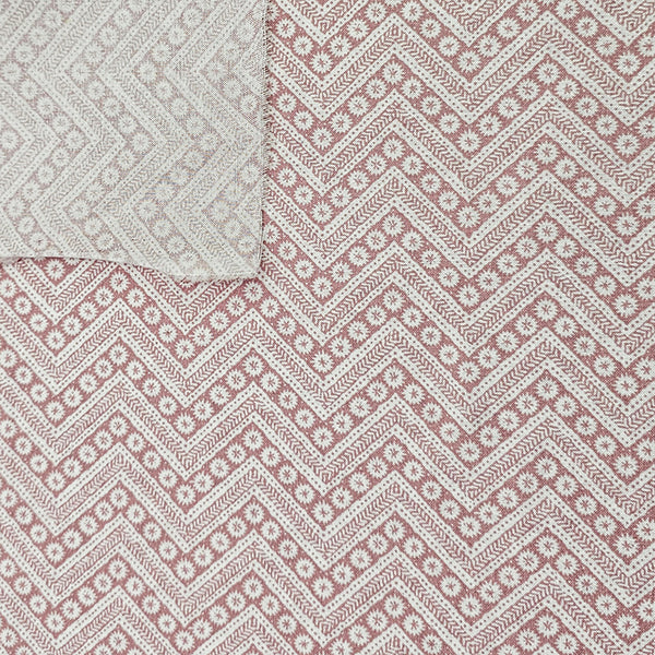 Baumwolle geometrisches Muster rosa