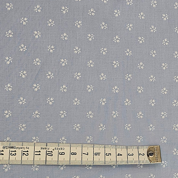 Baumwolle Streublümchen blau