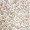 Baumwollsatin Siena Ornamente orange und grau