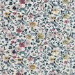 Baumwoll-Voile Digital Blumen grün, gelb und rosa