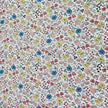 Baumwoll-Voile Digital Blumen blau, gelb und rosa
