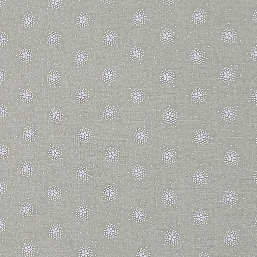 Baumwolle Blumen allover mintgrün