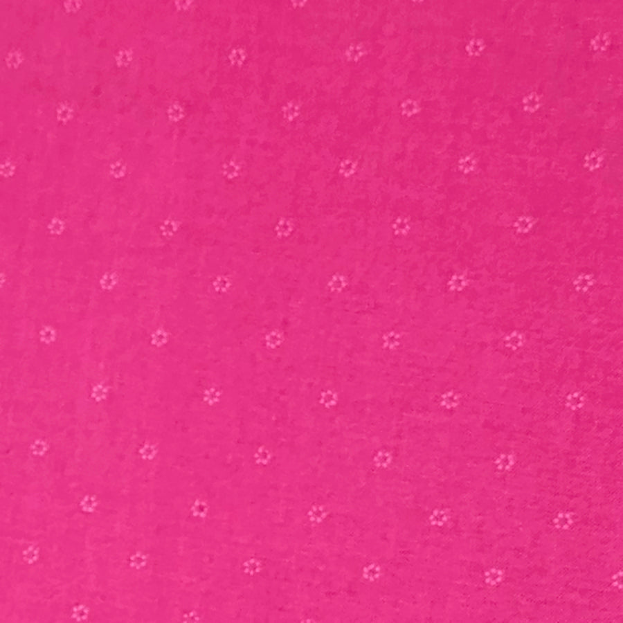 Baumwolle kleine Blümchen deep magenta