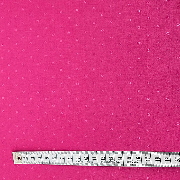 Baumwolle kleine Blümchen deep magenta
