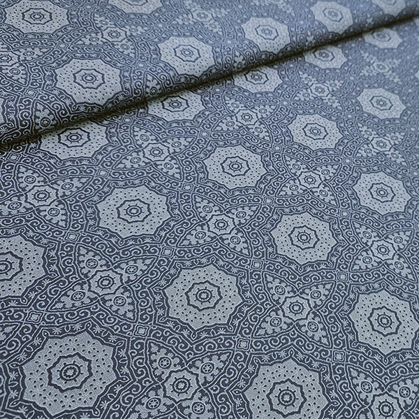 Baumwolle Ornamente dunkelblau