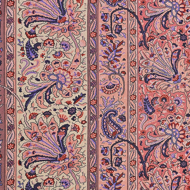 Baumwollsatin fein Paisley mit Streifen