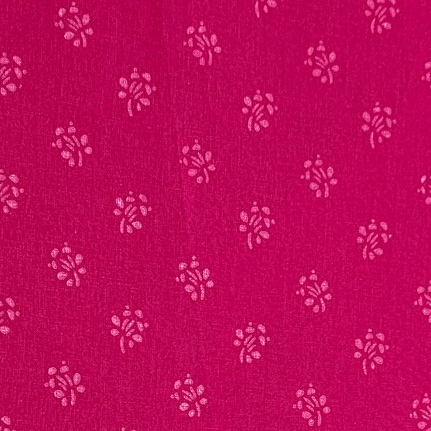 Baumwolle Streublümchen magenta