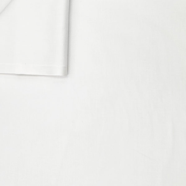 Baumwolle Satin uni fein weiß