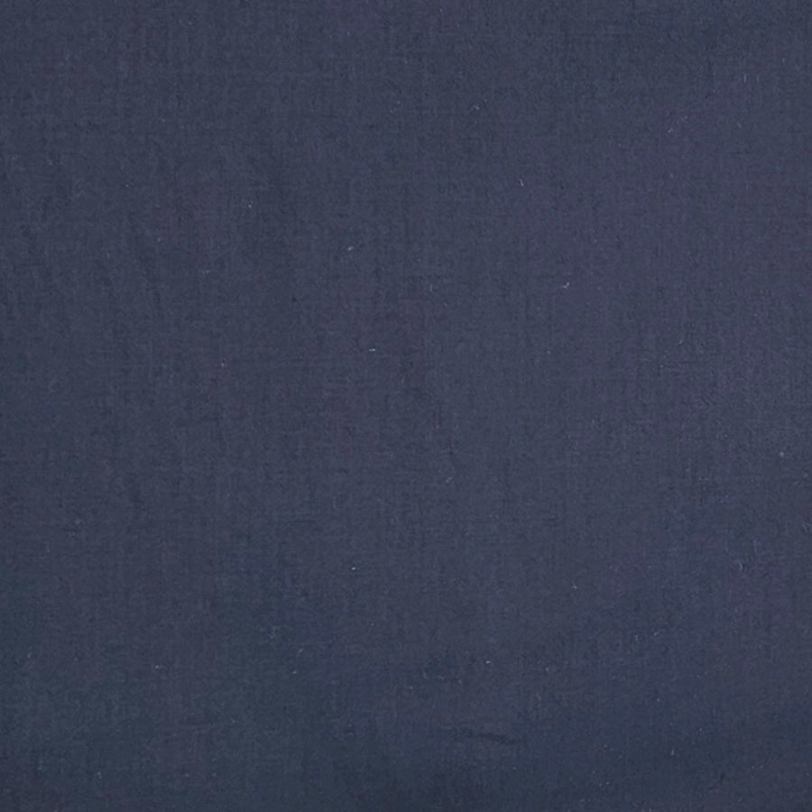 Baumwolle Satin uni fein navy