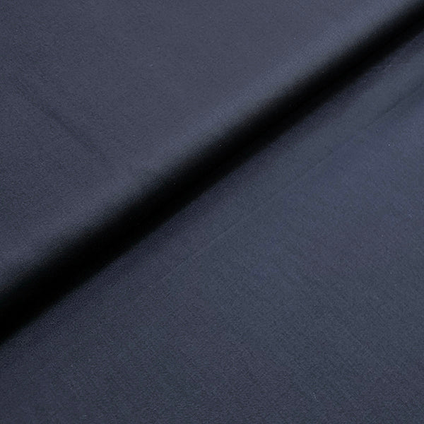 Baumwolle Satin uni fein navy