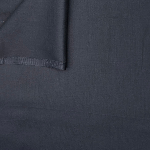 Baumwolle Satin uni fein navy